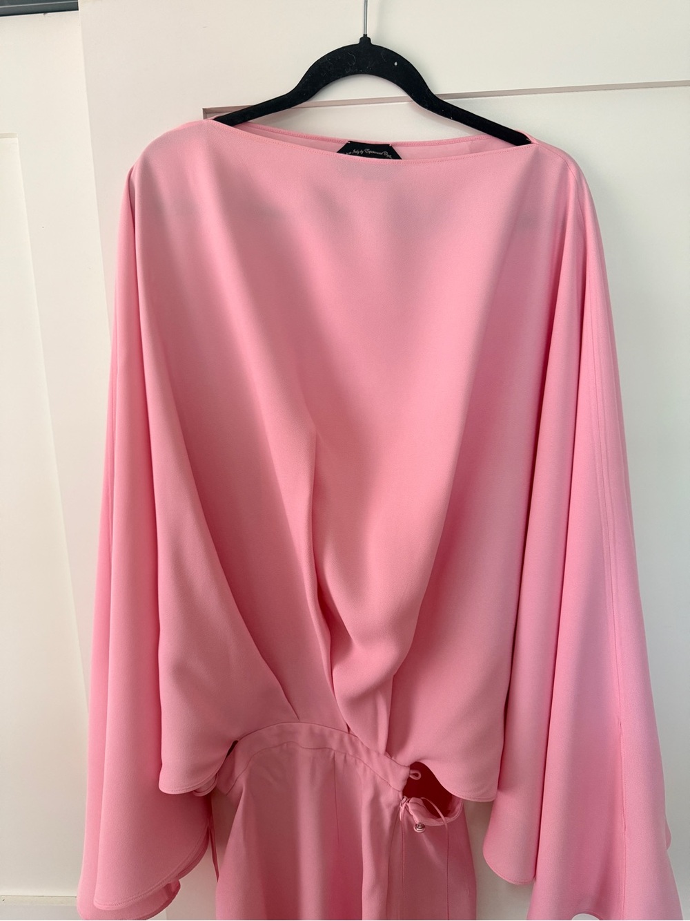 Pink Long-Sleeve Formal Eolia Gown Taller Marmo - Picture 5 of 9